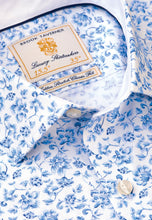 Load image into Gallery viewer, Blue Flower Print Business Casual Shirt (4319AT)
