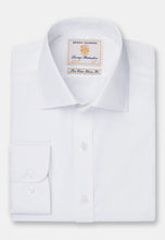 Load image into Gallery viewer, Single Cuff White Poplin Easycare Cotton Shirt (7762A)
