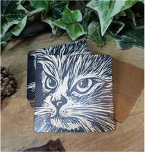 Load image into Gallery viewer, HANDPRINTED COASTERS Set of Four
