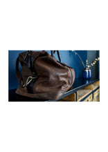 Load image into Gallery viewer, Marcus Leather Weekender Brown Bag
