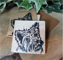 Load image into Gallery viewer, HANDPRINTED COASTERS Set of Four
