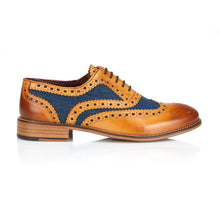 Load image into Gallery viewer, GATSBY Shoe by London Brogues - Blue Tweed
