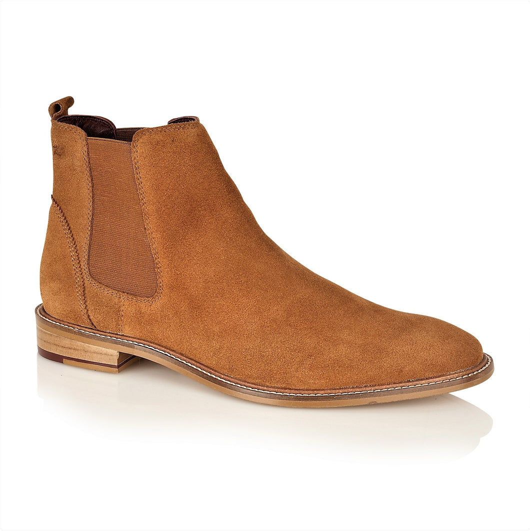 HAMILTON Chelsea Suede Boot by London Brogues - Tan