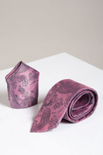 Load image into Gallery viewer, Marc Darcy Paisley Tie &amp; Pocket Square Set
