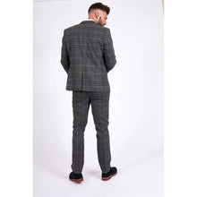 Load image into Gallery viewer, Marc Darcy SCOTT 3pc Grey Tweed Check Suit
