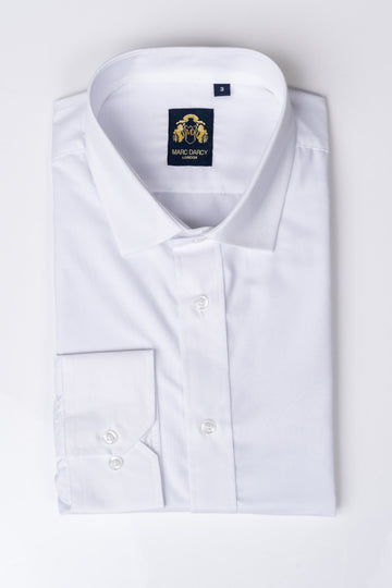 Carter Long Sleeve White Shirt by Marc Darcy