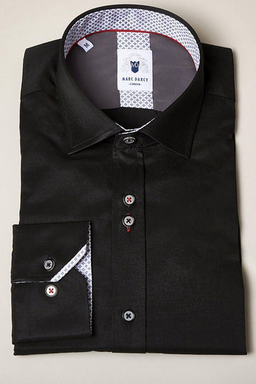Alfie Long Sleeve Black Shirt by Marc Darcy
