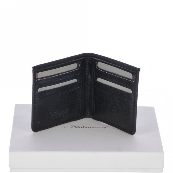 Cow Waxy Leather Classic 8 Card Bill-Fold Wallet Tan : 1551
