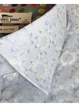 Load image into Gallery viewer, Claudio Lugli Jacquard Shirt with Dotted Trim - SKY
