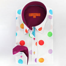 Load image into Gallery viewer, Claudio Lugli Multicolour Polkadot Shirt
