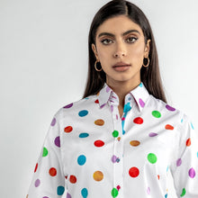 Load image into Gallery viewer, Claudio Lugli Multicolour Polkadot Shirt
