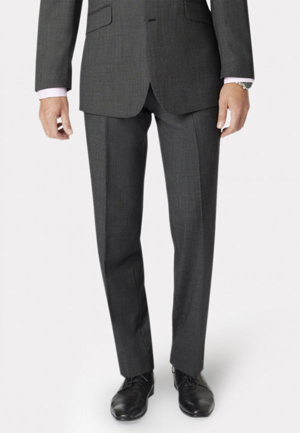 Dawlish Charcoal Birdseye Suit Trouser