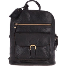 Load image into Gallery viewer, Gloucester Small Vintage Leather Backpack (Black)
