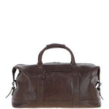 Load image into Gallery viewer, Men&#39;s Luxury Leather Weekend Holdall Brown: Austin
