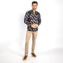 Load image into Gallery viewer, Claudio Lugli Feather Print Shirt (CP6791)

