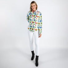 Load image into Gallery viewer, Claudio Lugli Ladies Watercolour Flower Shirt
