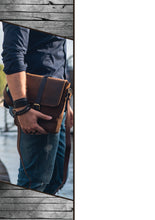 Load image into Gallery viewer, Toby Leather Cross Body Bag in Brown
