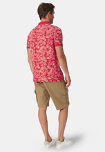 Load image into Gallery viewer, Radcliffe Garment Dyed Pique Polo Shirt - Strawberry Flower Print

