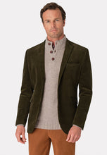 Load image into Gallery viewer, Shakespeare Hunter Green Washed Cotton Needle Cord Jacket
