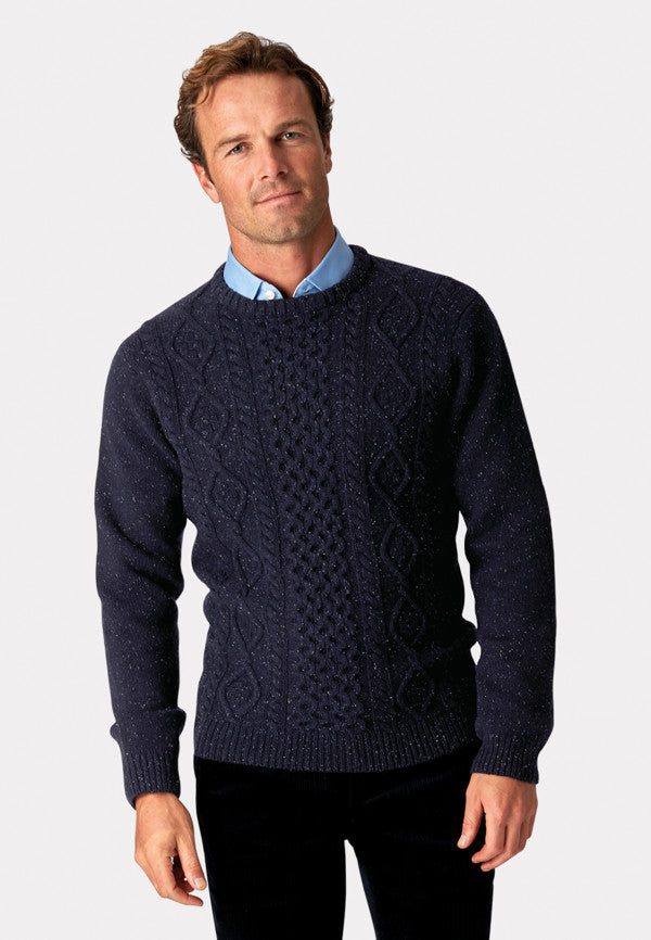 Stanbury Aran Cable Front Jumper